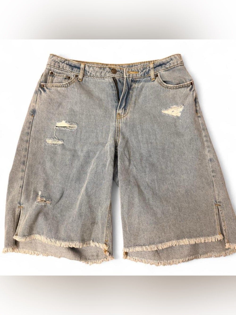 Future Collective Alani Noelle Jorts Light Blue Denim